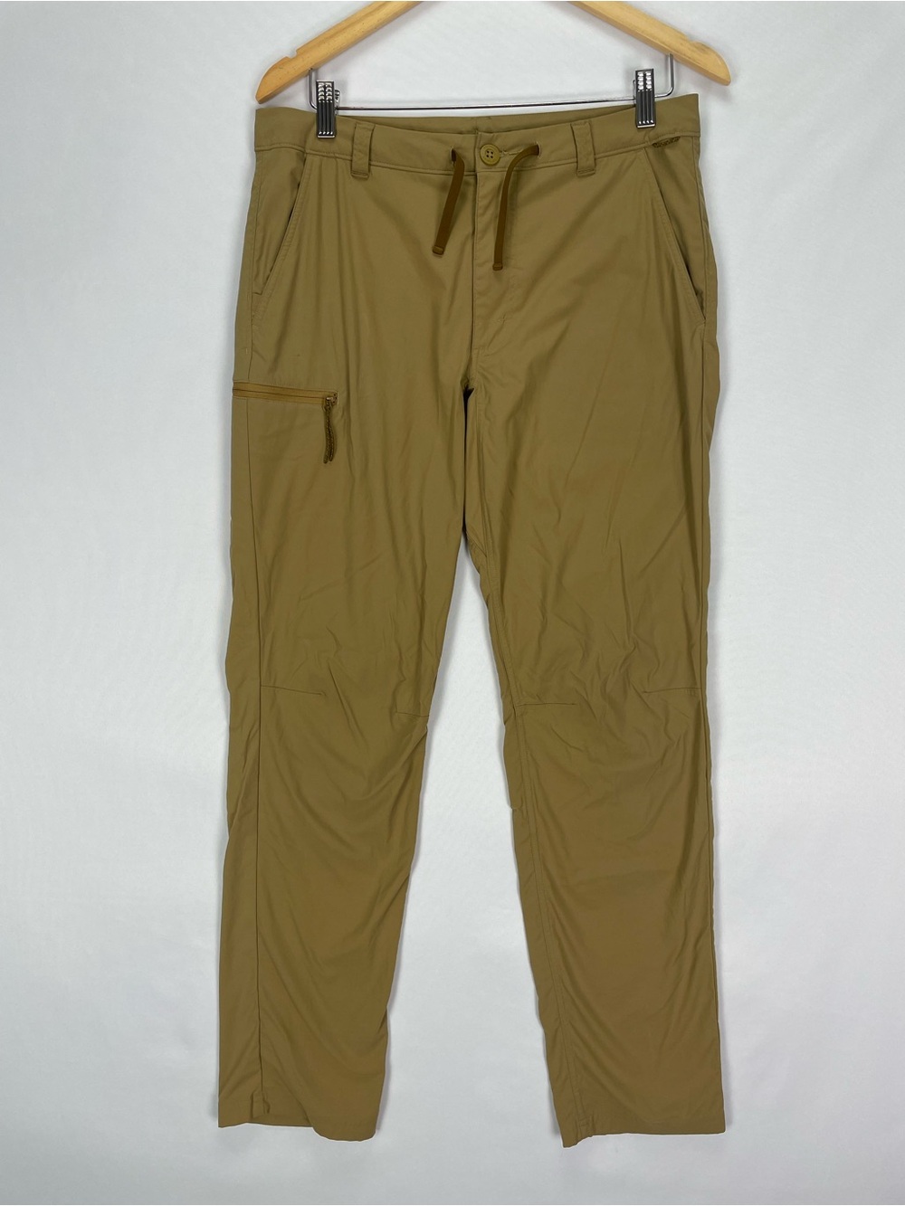 SOLD REI Pants Men’s 32x32 Brown Lightweight Hiking Trail Pants Zip Cargo *See